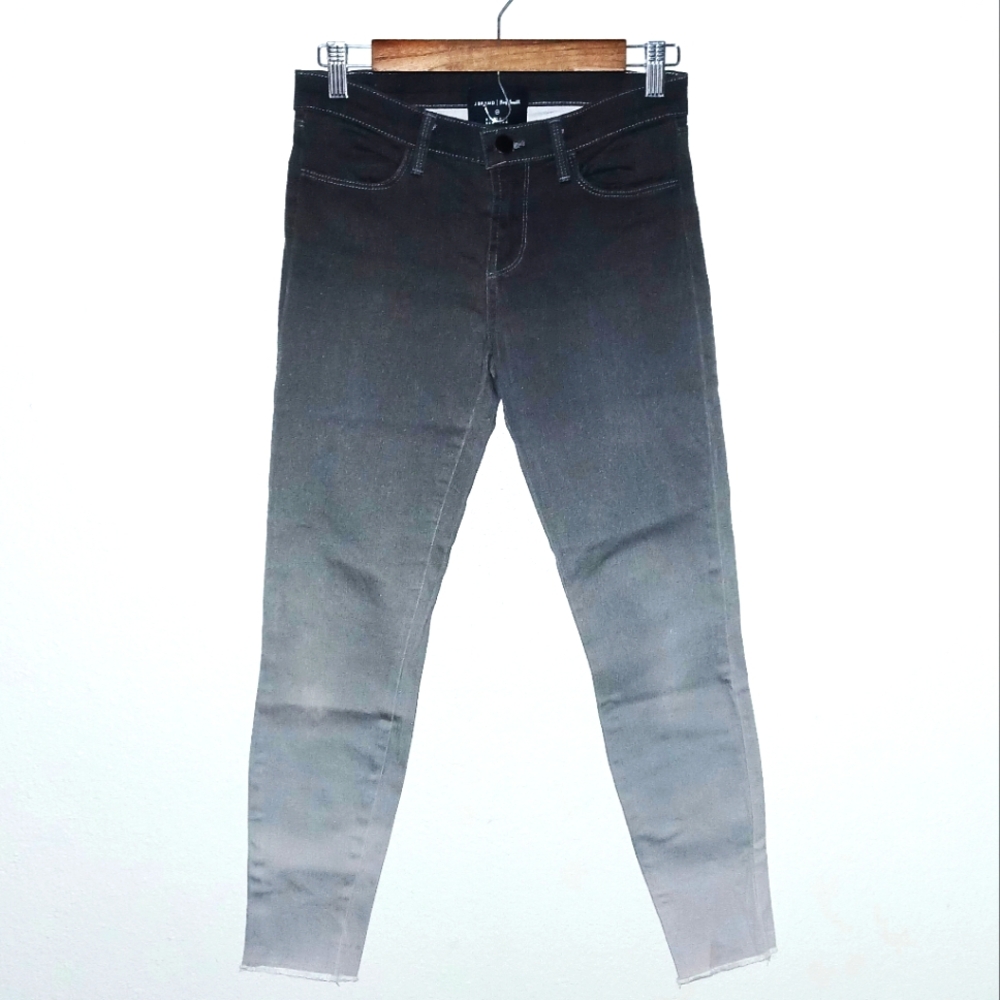 J Brand x Rob Pruitt Barney's  Exclusive Ombre Cropped Skinny Jean